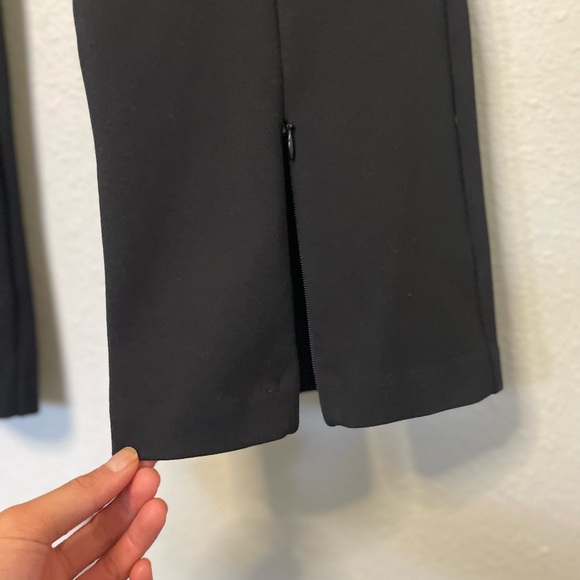 J. Crew Mario Bellucci Flare Pants Womens Black L Zippered Bell Bottom High Rise - Picture 6 of 12